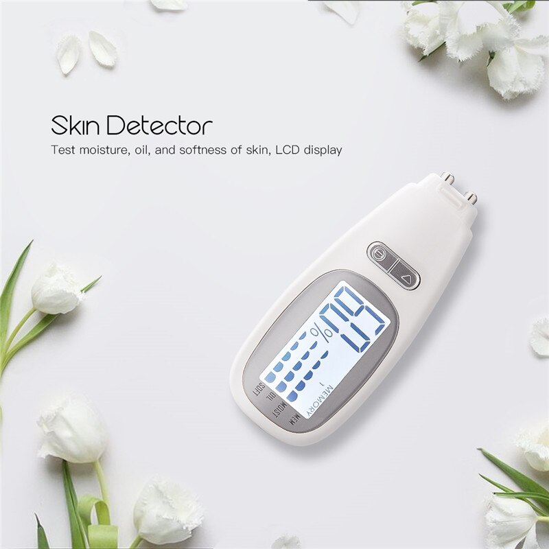 Digital Skin Analysis Machine LCD Display High Precision Moisture Tester Facial Water Oil Content Softness Analyzer for Home
