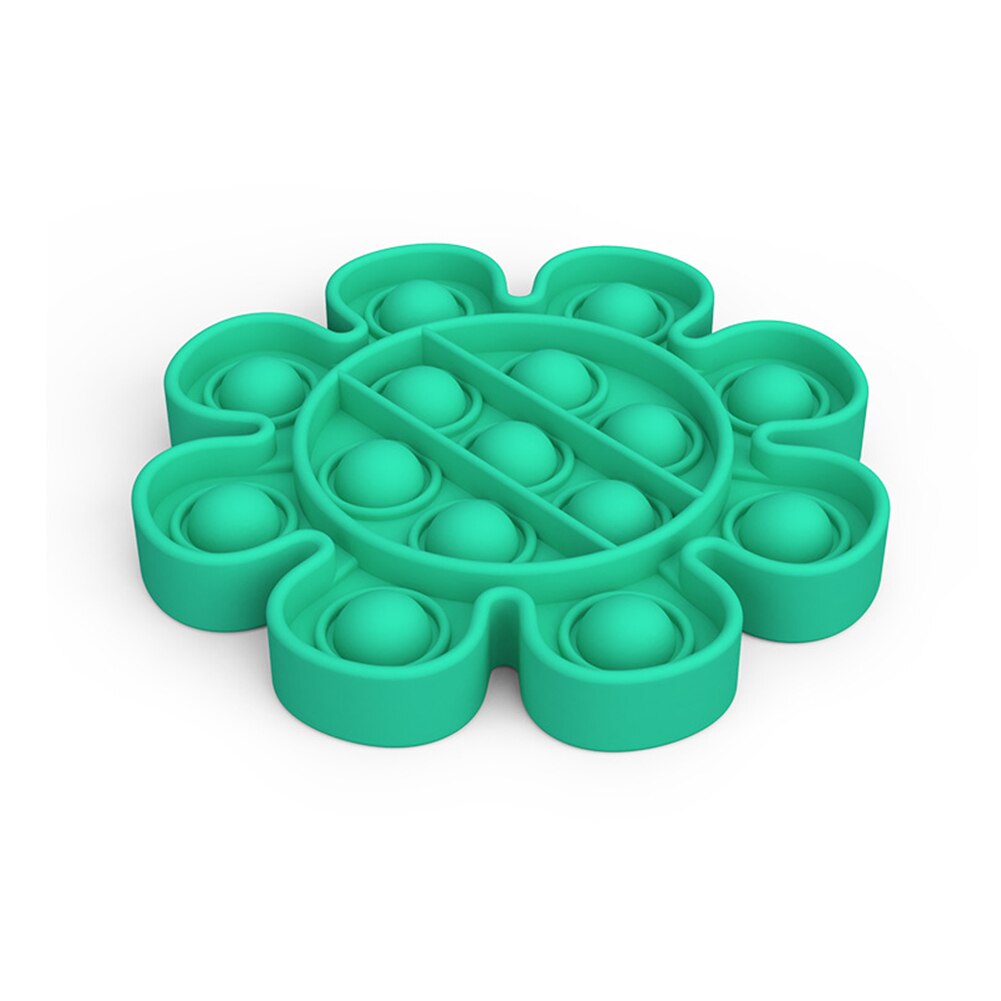 Antistress Speelgoed Bubble Popping Game Push Fidget Zintuiglijke Speelgoed Funny Adult Kids Reliver Stress Speelgoed Siliconen Autisme Speciale Behoeften: Green