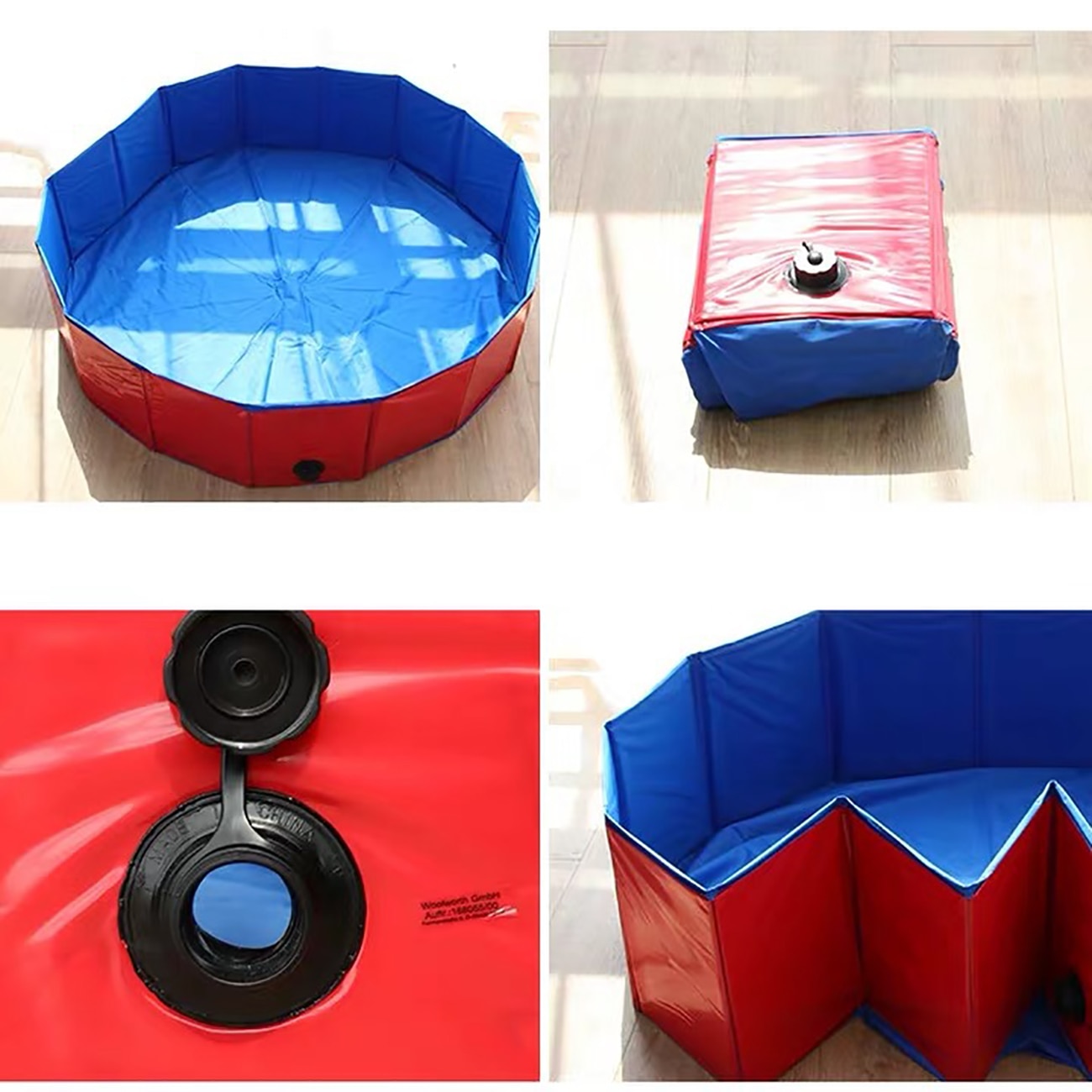 PVC Foldable Pet Dog Cat Swimming Pool PVC Washing Pond Dog Tub Bed Large Small Dog Swimming House Bed Summer Pool