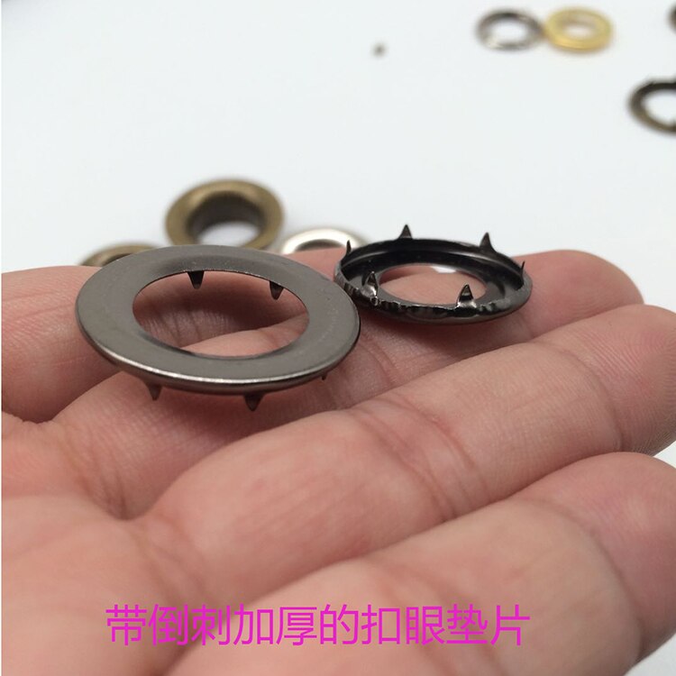 Double Side banner canvas curtain copper eyelet With claw for fabric Canvas Leather Self Backing Screw Purse Buckle