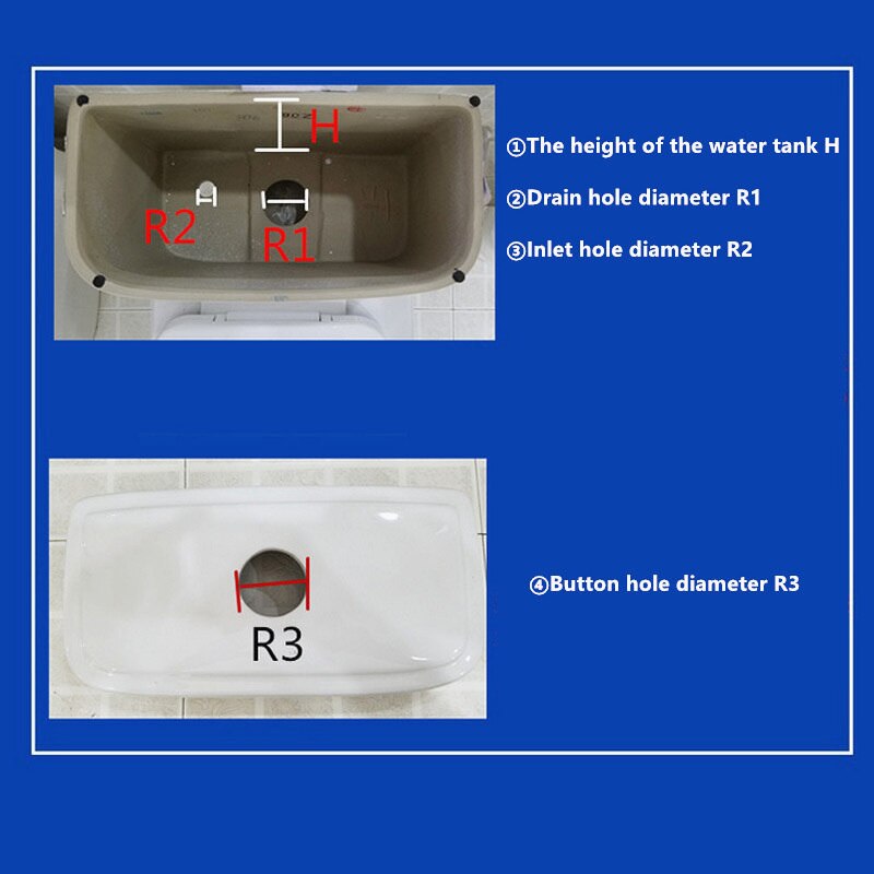 Toilet Cistern Single Drain Valves One-piece/split Toilet Drain Valve Wc Water Tank Old-fashioned Flushing Accessories,JO21090
