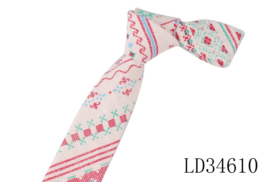 Cartoon Print Tie For Men Women Skinny Neck Tie For Wedding Casual Cartoon Neckties Classic Suits Slim Cotton Linen Neck Ties: LD34610
