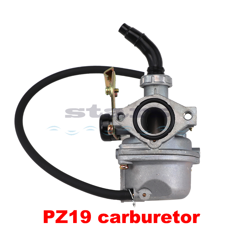 Carburateur PZ19 pour moto, 19mm, pour 50cc, 70cc, 90cc, 110cc, 125cc, roues RL, D343