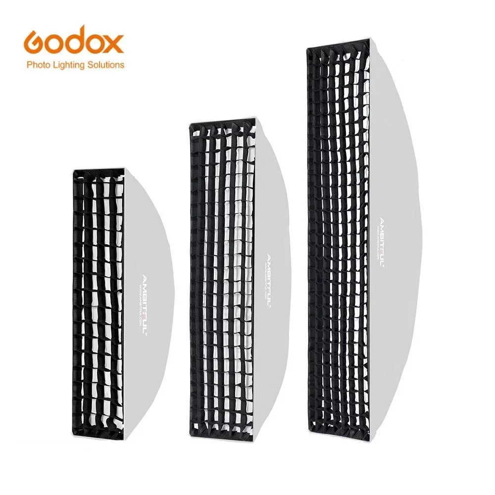22x90cm 9"x 35" 30x120cm 12"x47" 35x160cm 14"x63" Rectangle Strip Softbox strip box Honeycomb Grid (Does not include softbox)