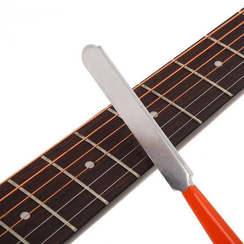 Guitar Fret Crowning File Set with Leveling Files & 24 Hole Harmonica in C