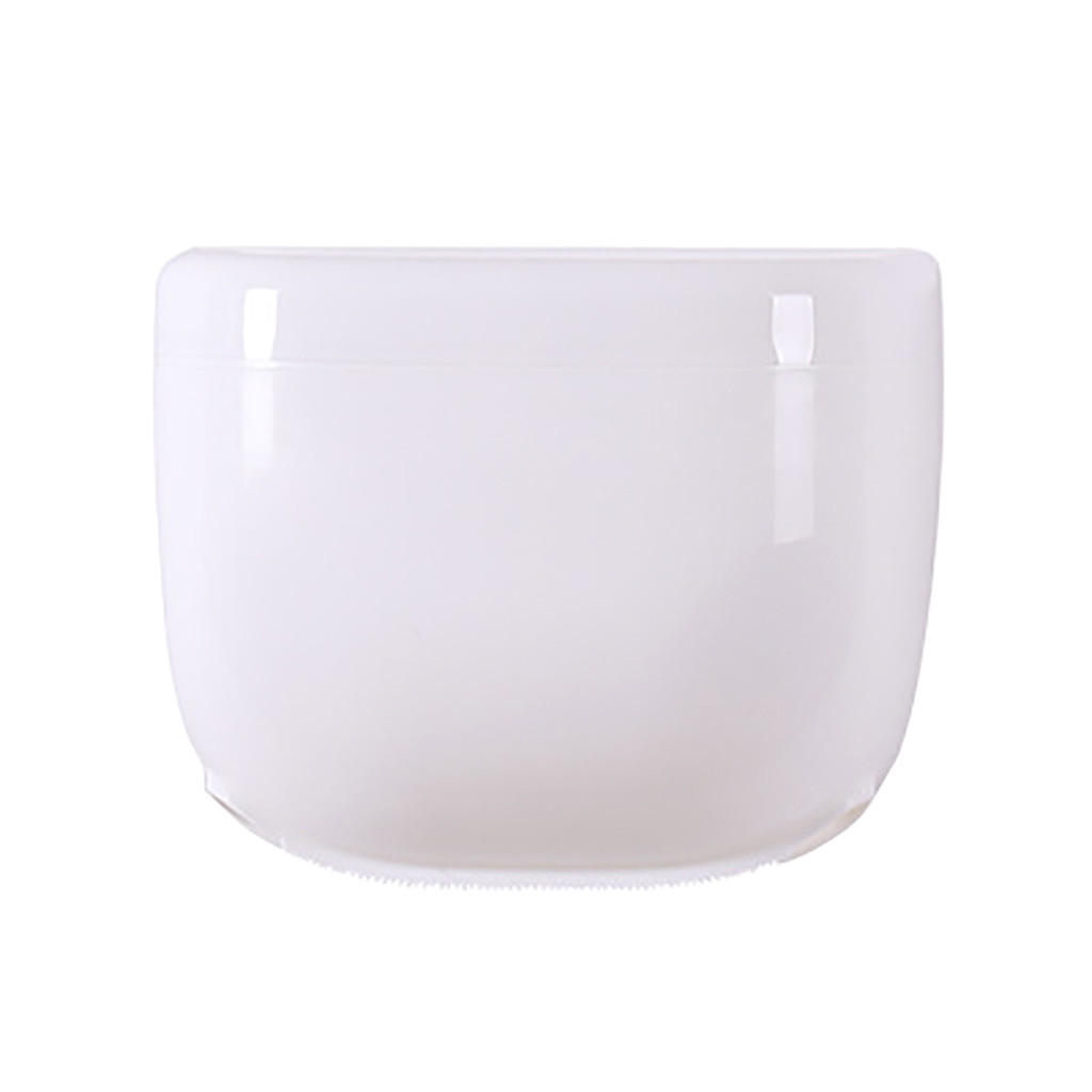 Soporte de papel higiénico a prueba de agua, estante de almacenamiento para teléfono móvil, bandeja de papel higiénico, rollo de soporte para papel de cocina, caja de almacenamiento, bandeja: White