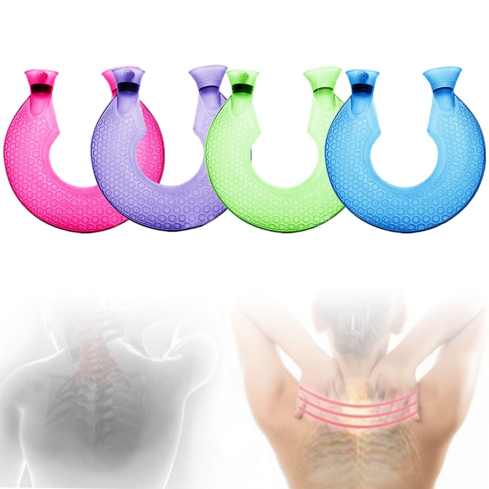 Office Transparent PVC Water Bottle Neck Warm Home Leak Proof Travel Non Slip Hand Warmer Outdoor Winter U Shape Pain Relief