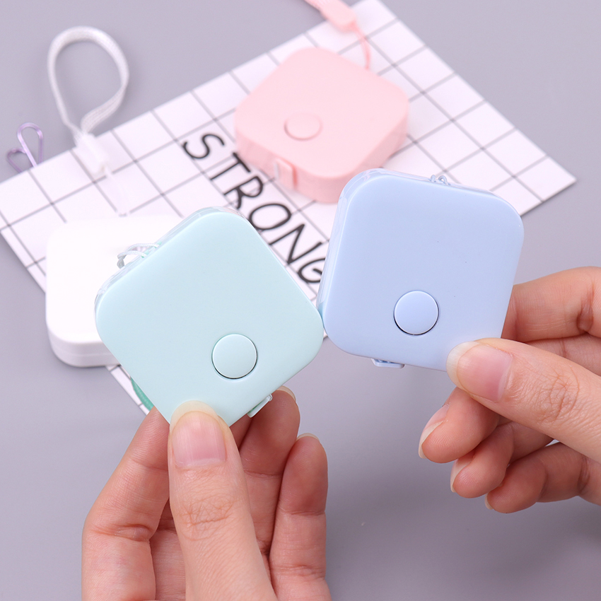 1PC Leather Measuring Tape 1.5m Metric Imperial Inch Flexible Ruler Portable Stationery Office School Supplies