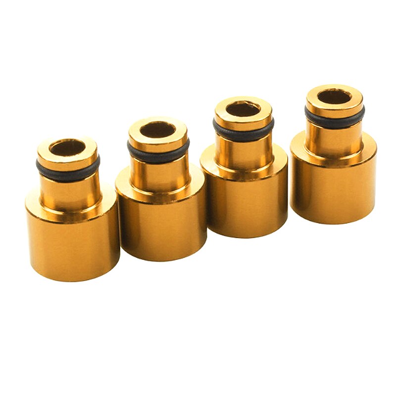 4PCS Fuel Injector Top Hat Adapters For Honda Civic and Acura RDX B16 B18 D16 Engines: Gold
