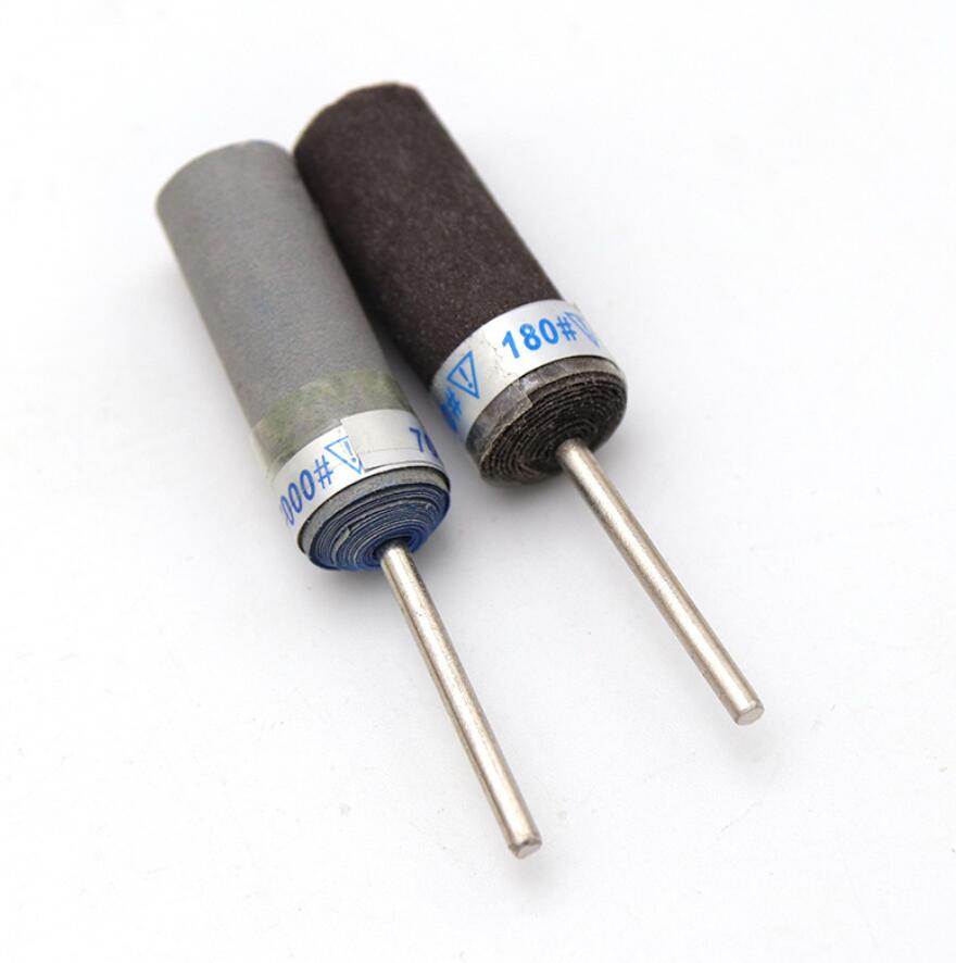 5 Stuks Cilinder Schuurpapier Staaf Schuurband Schuurpapier Slijpen Polijstschijf Elektrische Boor Accessoires Met 2.35 Mm Doorn