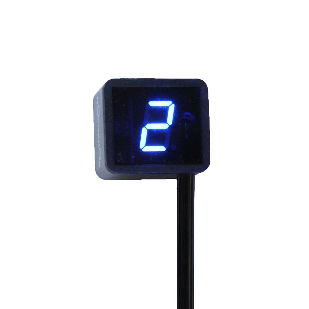 6 Speed Neutrale Universele Motorfiets/Fiets Digital Gear Indicator Led Display + Schakelhendel Magneet: Blauw