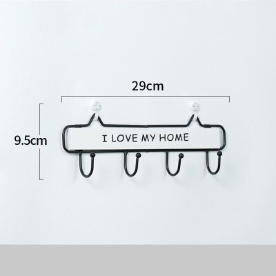 Rack Hooks 3 Size Modern Silplicity Style Wooden Wall-mounted Shelving Hook Storage Rack Home Decorative Hook Key Hook Coat Rack: WHITE4