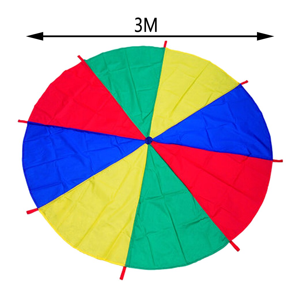 6 ~ 16ft Veelkleurige Kid 'S Play Parachute Tent Outdoor Games Activiteiten Speelgoed