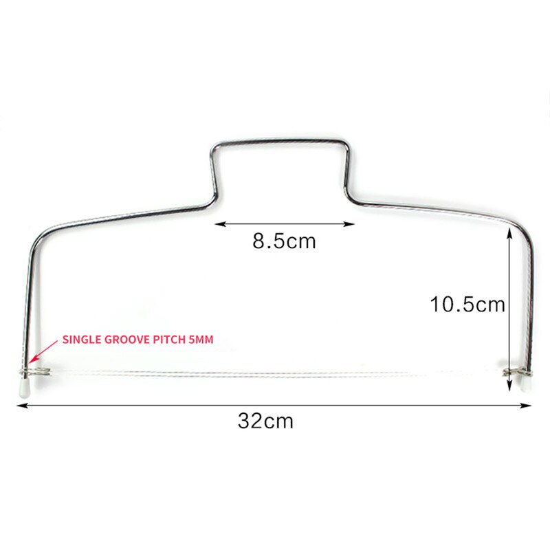 Double Line Cake Cut Slicer Kitchen Cooking Tool Cake Cutter Adjustable Stainless Steel Device Cake Decorating Baking Accessorie