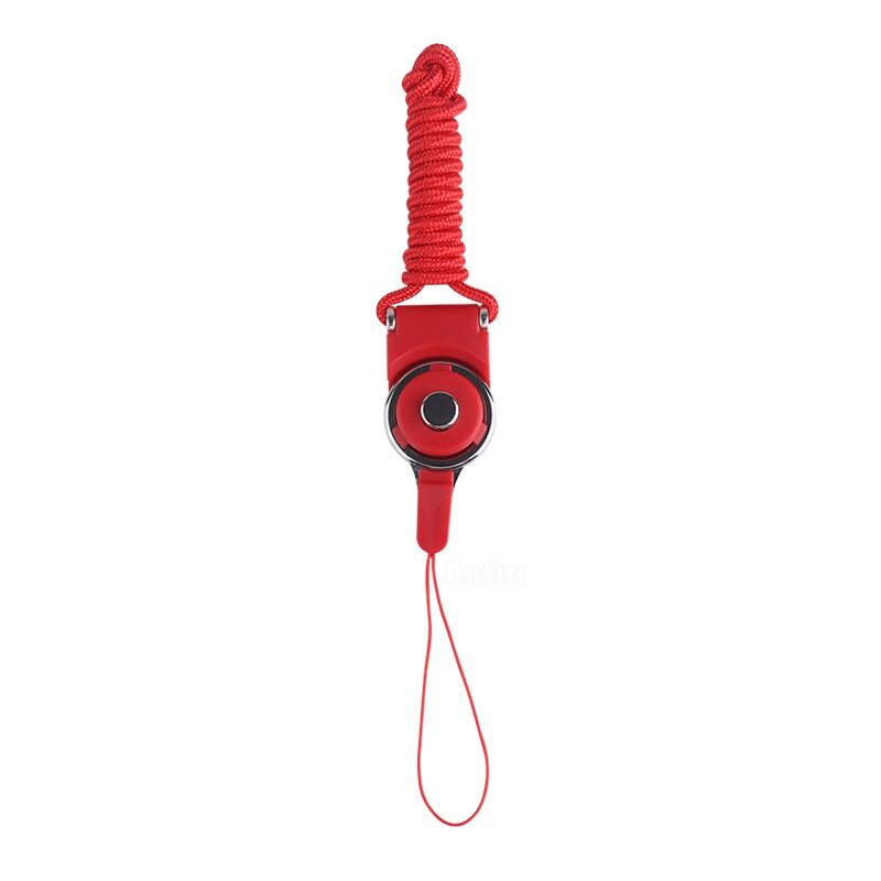 Cell Phone Neck Chain Straps Camera Sling rotatable Mobile Keychain Hang Rope Lariat decorative ribbon For iPhone Xiaomi Huawei: red