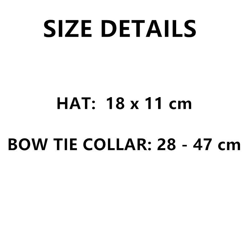 Cappello bulldog francese con papillon per carlino animale domestico cane riprese puntelli accessori impostato collare per cani PDZL03