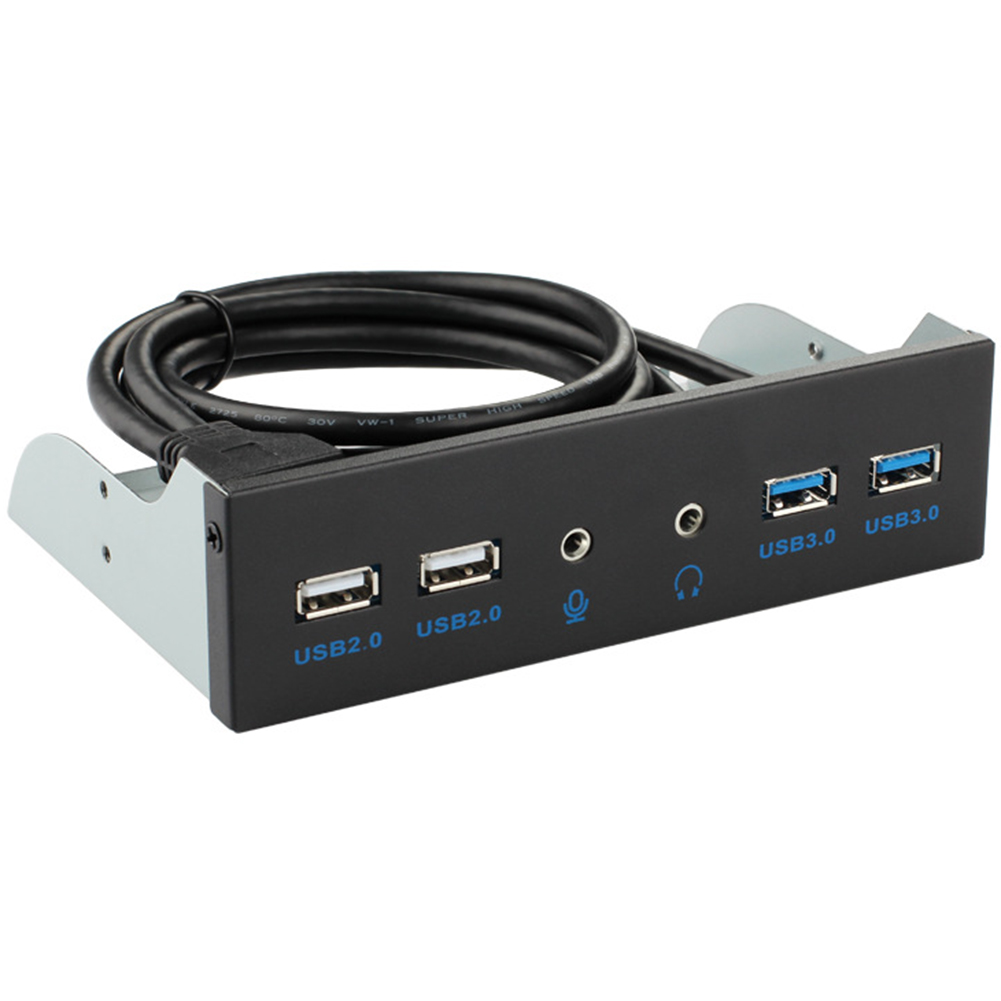 5.25 " pc stationära chassi frontpanel usb hub-kontakt adapter 2 usb 3.0 portar och 2 usb 2.0 portar för datorfodral cd drive pan