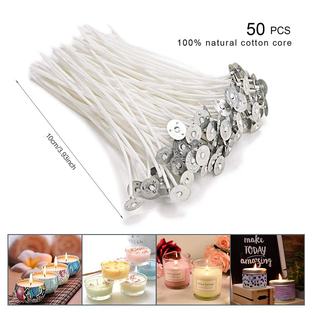 6pcs/Set Candle Making Kit DIY Candle Craft Tools with Pouring Pot Candle Tin Spoon Candle Wick for Adults Beginners