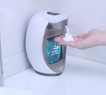 Automatic foam soap dispenser Intelligent foam handsanitizer automatic soap dispenser Wall mounted Upscale soap dispensers 400ml: WHITE