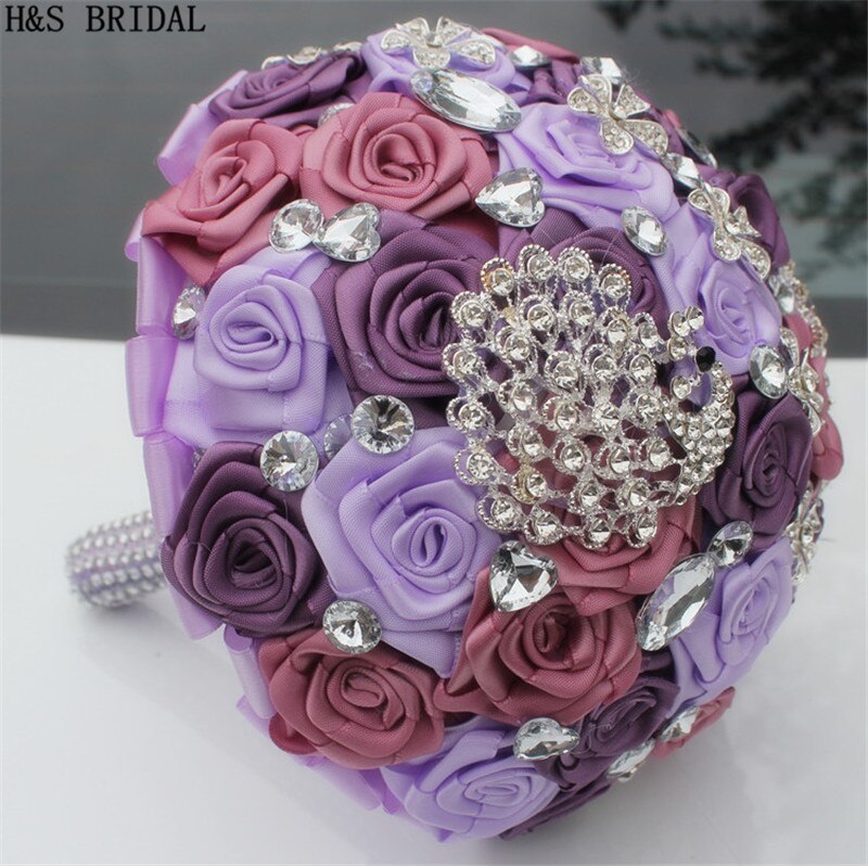 H &Ampere; S BRAUT Lavendel Rose blumen Strauß de mariage hochzeit blumen braut sträuße accorissori