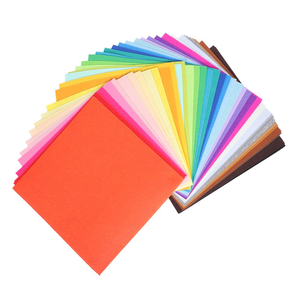 40Pcs Kids DIY Felt Sheets Craft Felt Fabric Sheets Children Craft Making Materials for Kindergarten