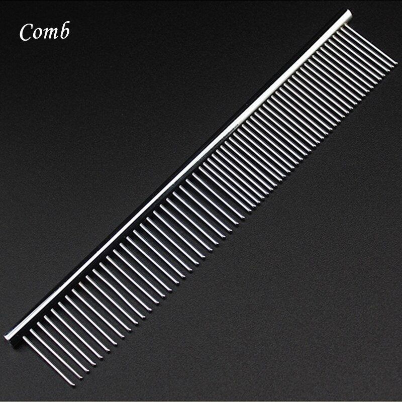 7.0 inch Pet Grooming Scissors Set Straight Curved Shears Cat Dog Cutting Thinning Tesoura for Groomer: Comb