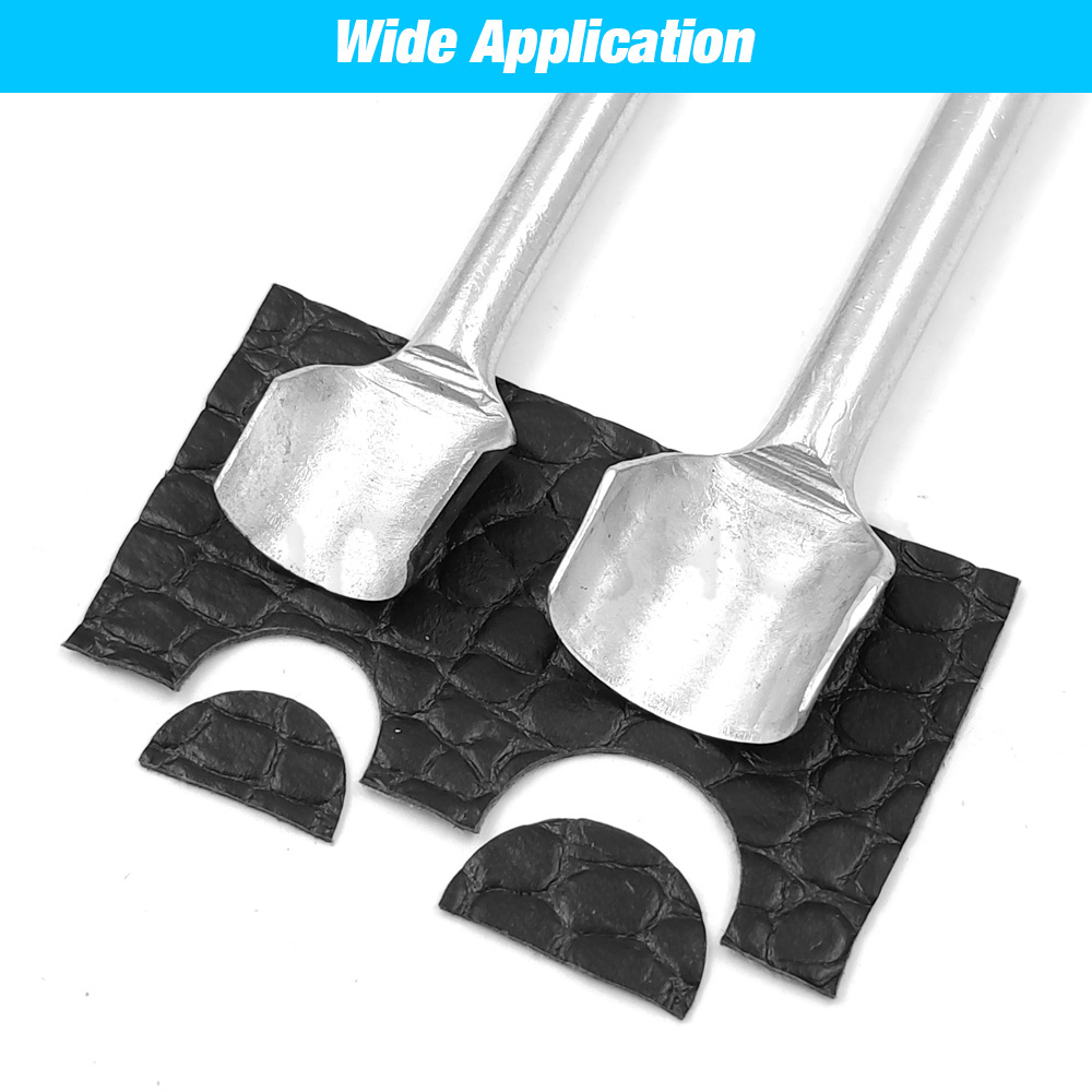 Punzón cortador semicircular, herramientas artesanales de cuero, herramientas artesanales hechas a mano, punzón en forma de arco para correa de cinturón, herramientas de cuero DIY, 1 ud.