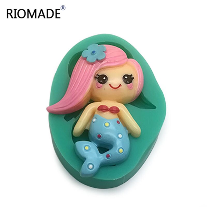 Mermaid Fondant Mallen Cake Decorating Gereedschap Sea Star Siliconen Mal Chocolade Cupcake Dessert Voor Polymeer Klei Bakvorm: F0959RY