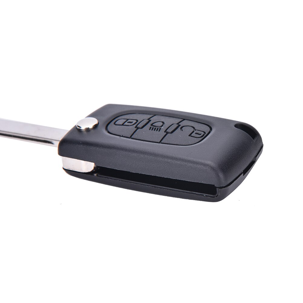 Flip Key 3 Buttons Remote Case Fob Shell For Citroen C4 Picasso CE0536