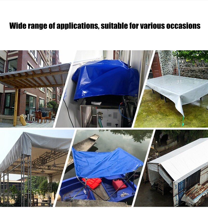 0.5mm 550g/m2 PVC enduit bannière bâche imperméable à la pluie tissu toile cirée imperméable camion auvent ombrage voile chien maison hangar couverture