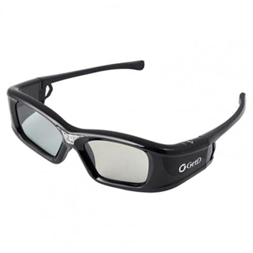 GetD-gafas 3D con obturador activo, lentes con imagen transparente negra, para proyectores DLP LINK 3D para XGIMI/Nut/Xiaomi General: Default Title