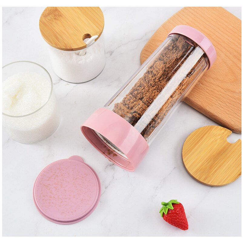 Ręczny obrotowy puder cukrowy w proszku mąka kakaowa robić cukru lub kawy dozownik wibrator sito robić mąki sito robić pieczenia