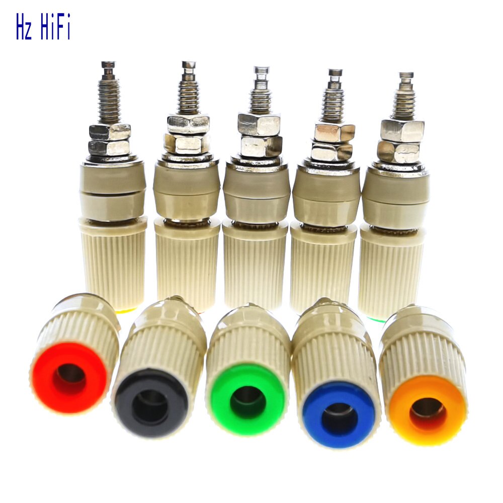 1 st 30a kontakter förstärkare terminal bindande post banan högtalare plug jack adapter uttag