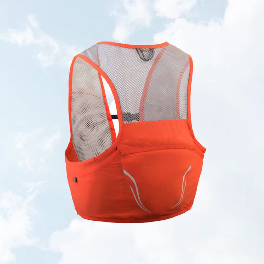 1pc Vest Backpack Lightweight Breathable Practical Vest Bags Sports Bag Backpack for Running Marathon Cycling: Orange / Size 3