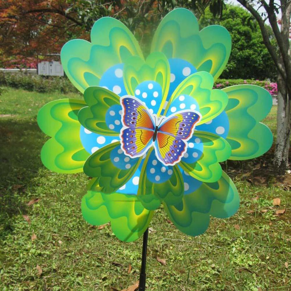 Aankomst Wind Spinner Windmolen Speelgoed Tuin Decoratie Insect Cartoon Vlinder Kids Kinderen Speelgoed Yard Wiel Pinwheel Co