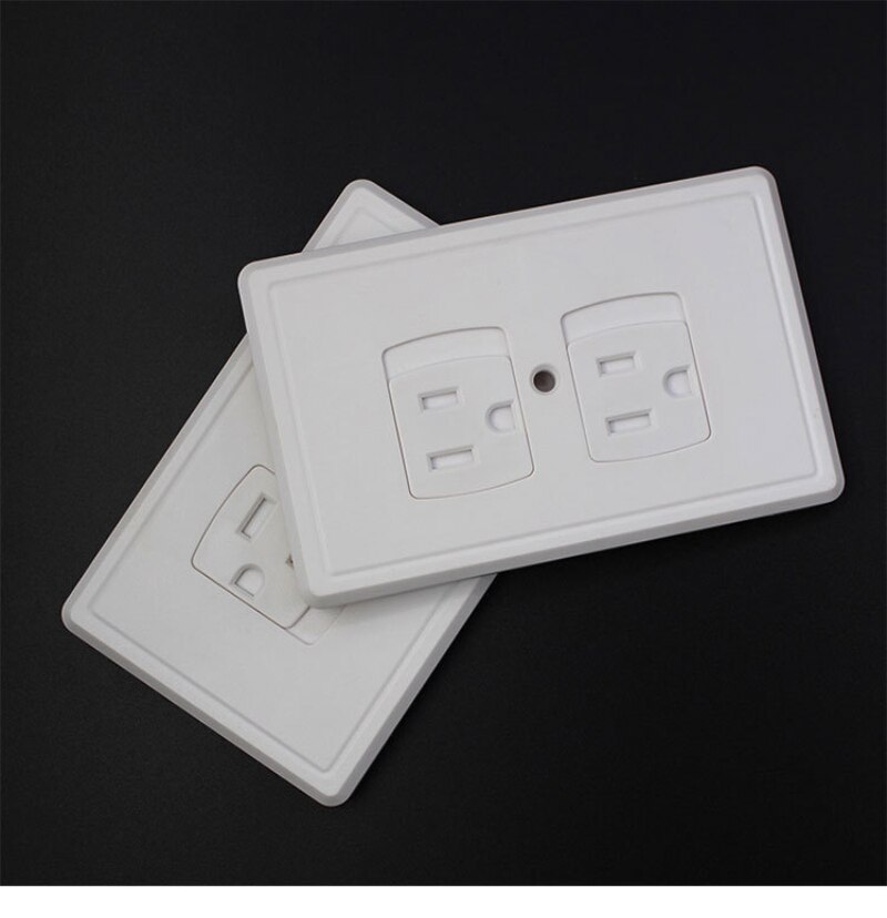 US Plug Self Closing Socket Outlet Covers Power Socket Safe Lock Kids Socket Electrical Protection Outlet Protector Rotate Cover