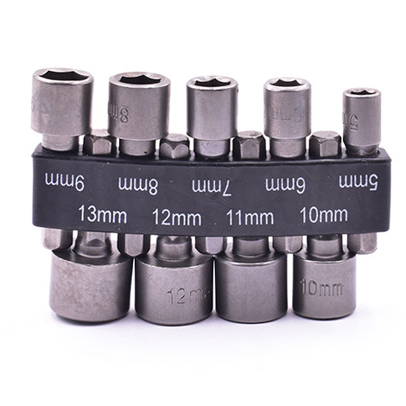 Powerful Socket Wrench Allen Socket 9/14-piece Air Nut Driver Set Allen Key Metric Socket Wrench Adapter: 9pcs