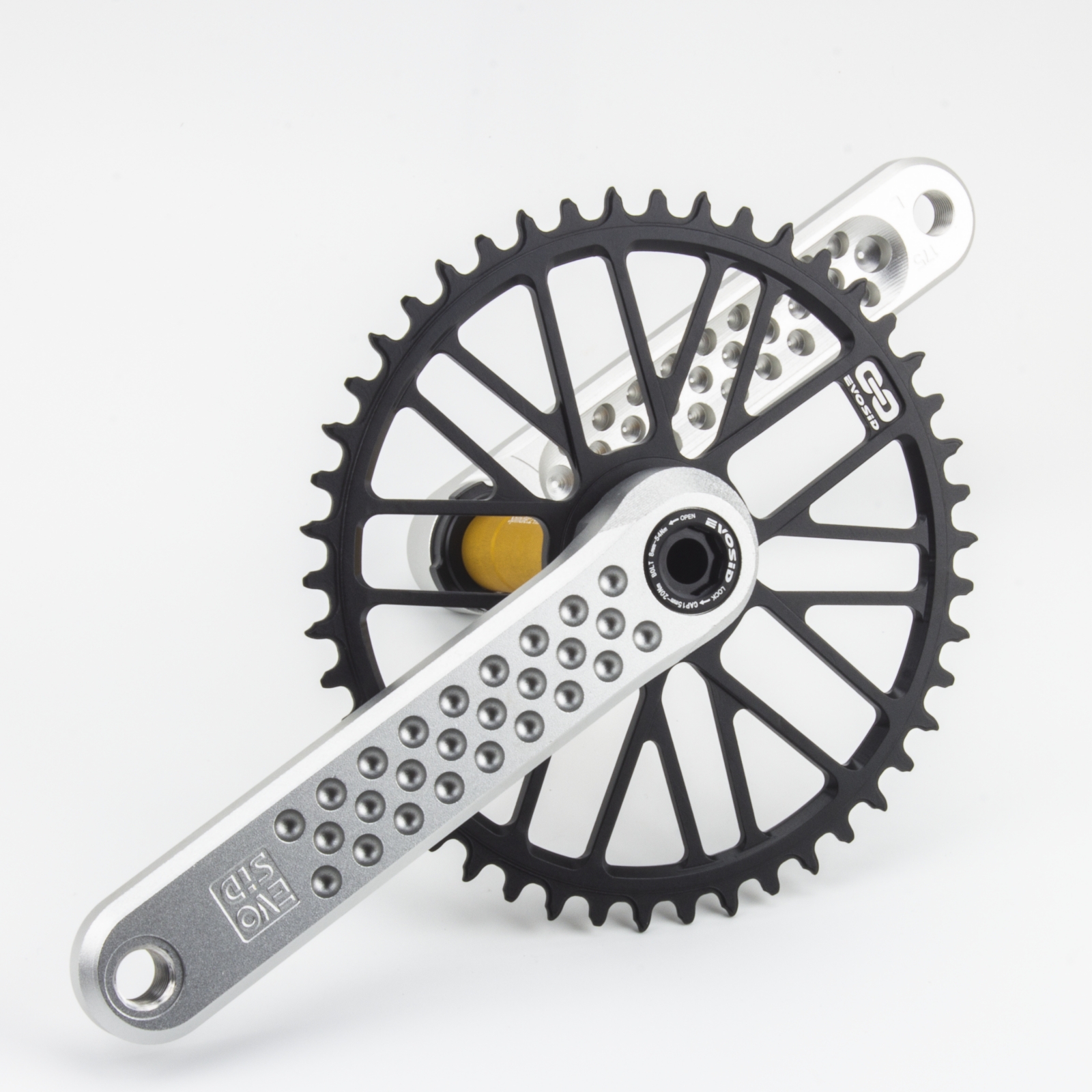 EVOSID-platos y bielas de carretera, manivela hueca de 165/170/175mm, plato integrado de 11/12 velocidades, 40/42/44/46/48/50T, manivela de bicicleta de montaje directo: violet / 175mm