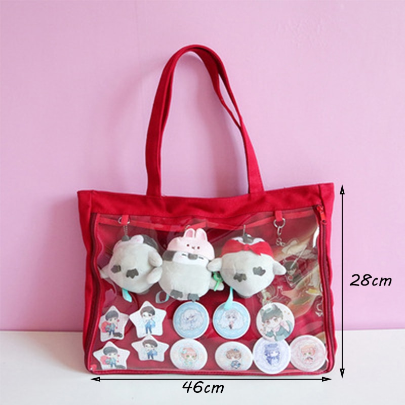 Ita Bag girls lolita Style lovely handbag kawaii clear bag Schoolbags For Teenage Girls Candy Sweet itabag Shoulder bags H252