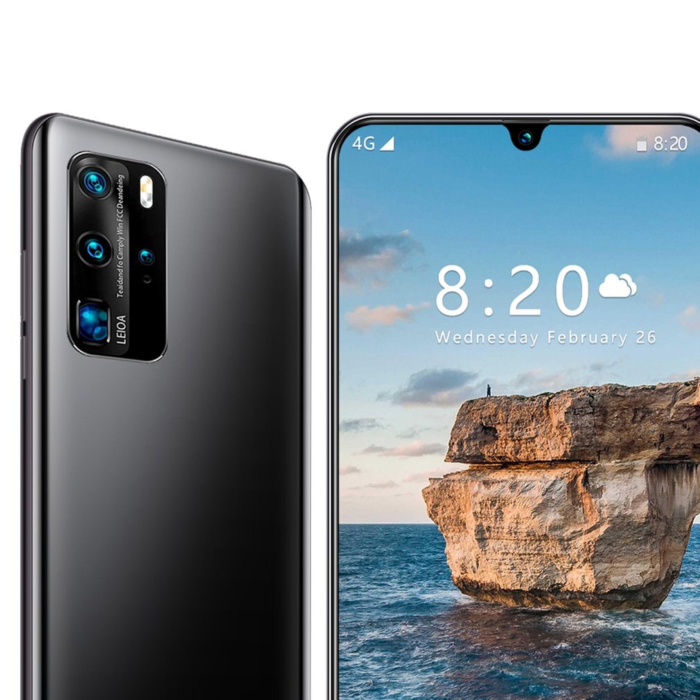 P40 Clever 6,5 Zoll HD Bildschirm 1GB 8GB 24MP Vorne Kamera Starken Quad-Ader-hoch-leistung Prozessor telefon
