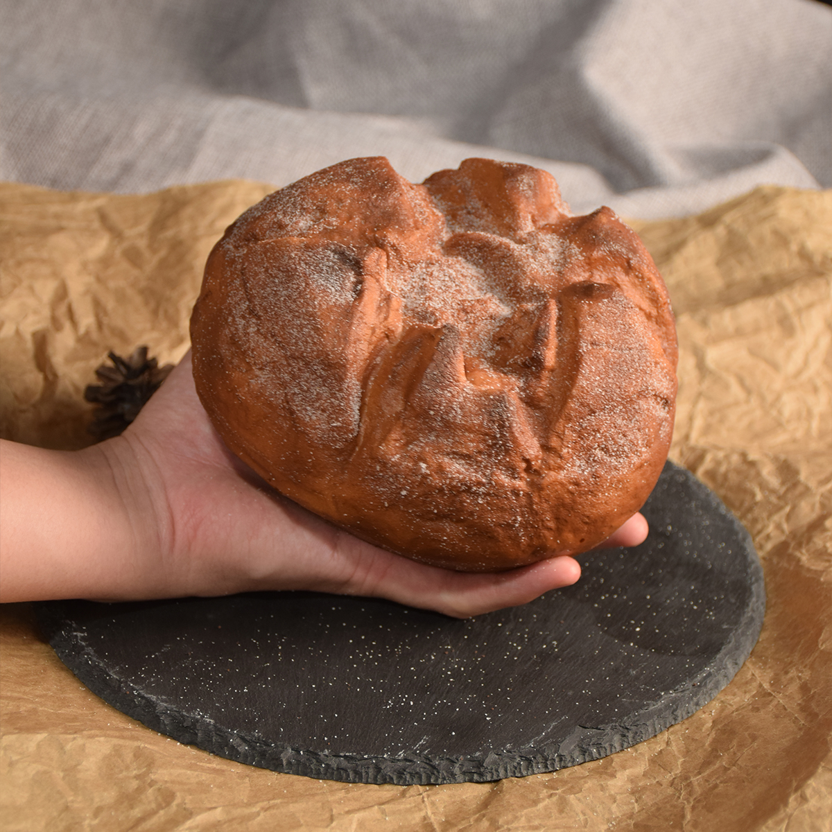 PU Simulation European Bread Model,Simulation Black Wheat Bread, Buckwheat Bread Model,Baking Shop Decoration Props,Food Model