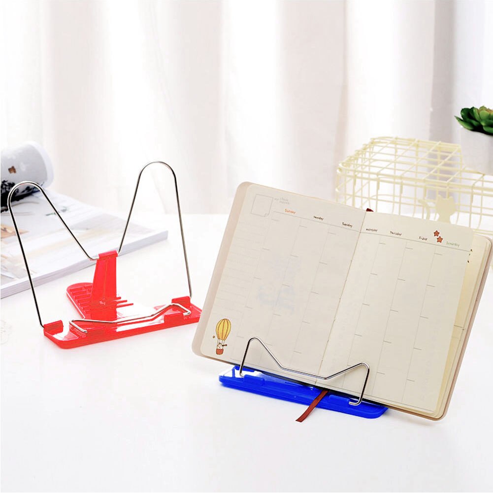 Serre-livres de Lecture Cadre Fold Portable Musique Feuilles De Bureau Bibliothèque Livre Stand Bureau Léger Antirouille support réglable