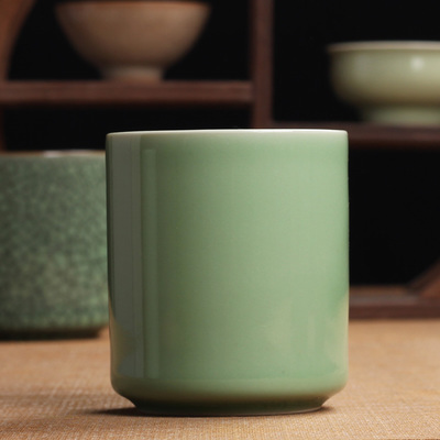 Xícara de chá cerâmica porcelana xícara de chá 240ml tigela de chá mestre caneca de café copo de água copos de chá recipiente de chá copos de puer er presentes: B Style