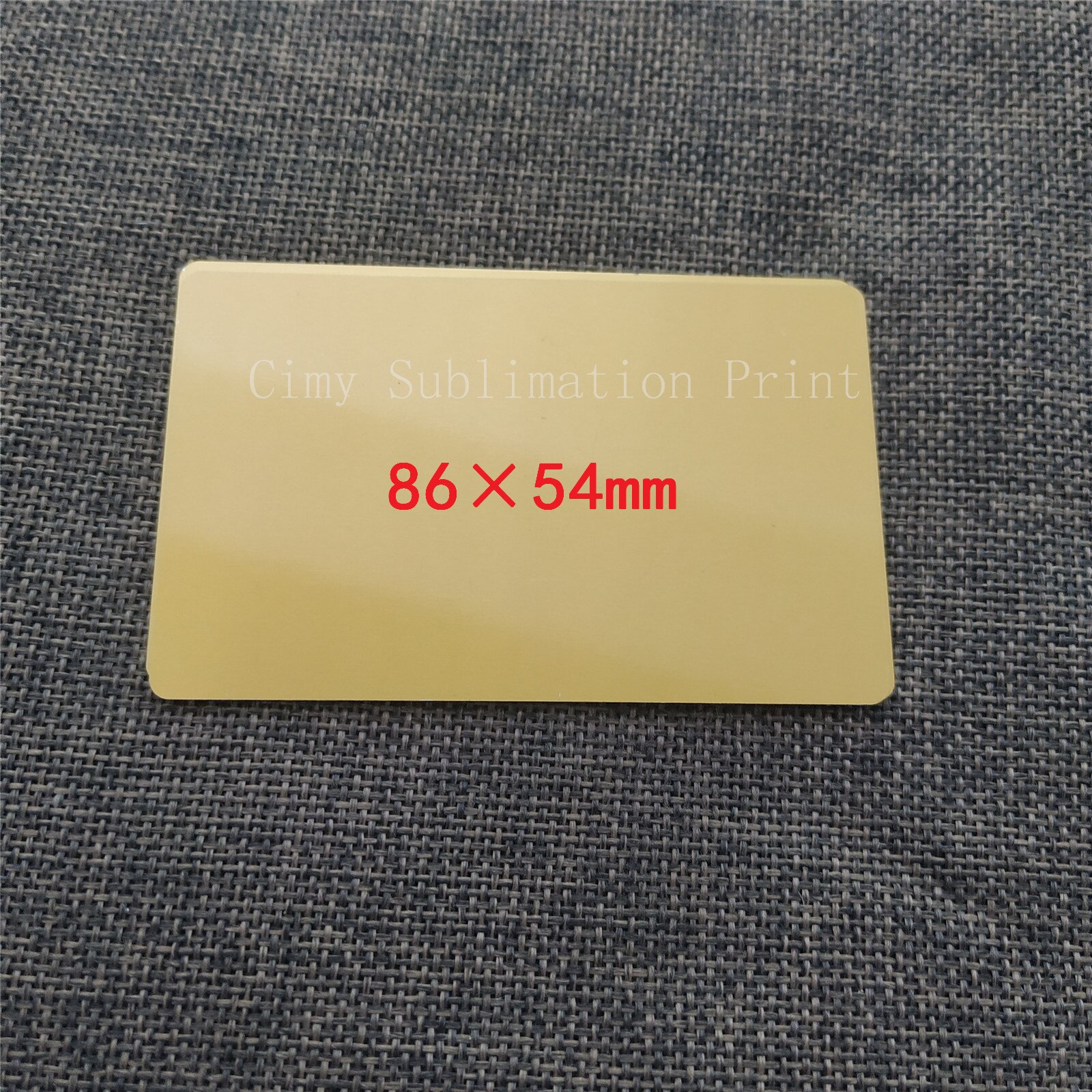 100sheets 0.45mm 86*54mm Blank Sublimation Metal Plate Aluminium sheet Name Card Printing Sublimation Ink Transfer DIY Craft: Golden