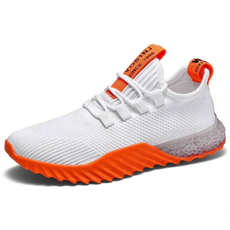 Tenis Femenino Tenis Mujer femmes Tennis chaussures respirant à lacets maille chaussette Femme baskets chaussures de sport Chaussure Femme: WHITE / 4