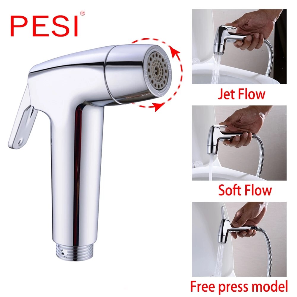 Toilet Shattaf Cleaning Bidet Sprayer set HandHeld Easy Install ABS Pet Shower Diaper Home Wash Bathroom Seat Nozzle Attachment.