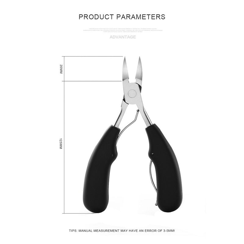 1PC Toe Nail Clippers for Ingrown Toenail Podiatry Correction Nippers Cuticle Cutters Cut Pedicure Manicure Hand Foot Care Tools