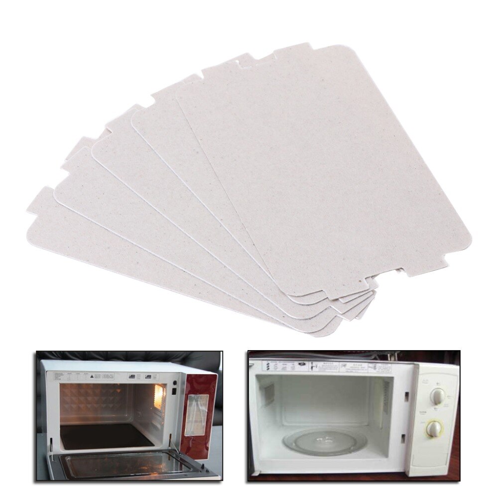 5 peças de substituição grossa da folha da placa de mica do forno de microondas dos pces 107x64mm para midea