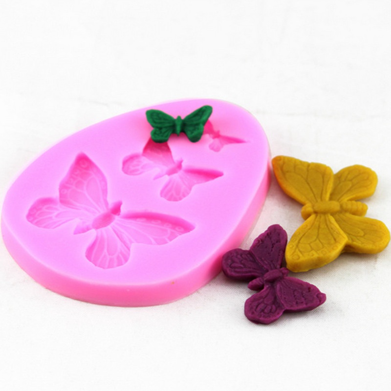 3 vlinder Serie Vormige Sugarcraft Soap Mold 3D Fondant Chocolade Cakevorm Voor Candy Cookies DIY Cake Decorating Bakvorm