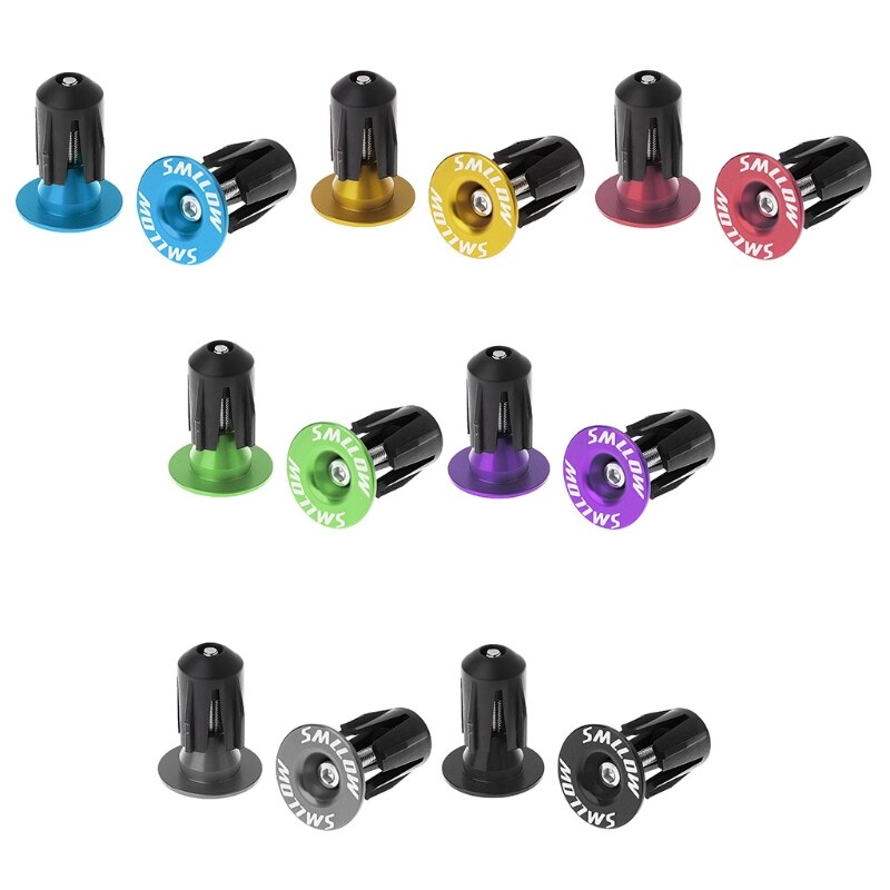 2Pcs Bike Bar End Plugs Aluminium Road Fiets Grip Stuur Caps MTB Accessoire